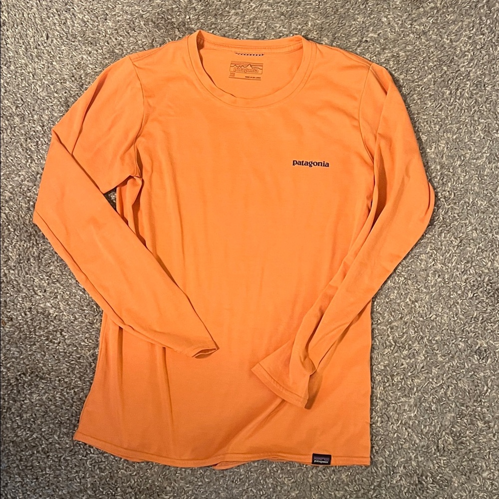 Patagonia Women’s Vibrant Orange / Pink Long Sleeve Tee